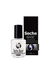 Front view of capped bottle and box packaging of Seche Base Ridge-Filling Base Coat