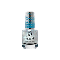 Front view of Seche FX Diamond Effect Top Coat Blue